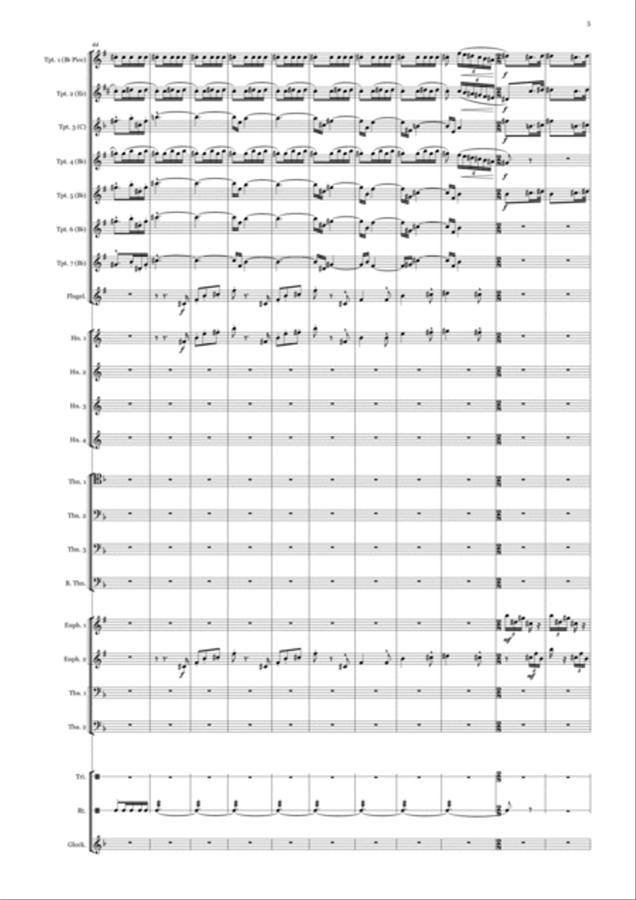 Pini di Roma Brass Ensemble scores gallery preview page 5