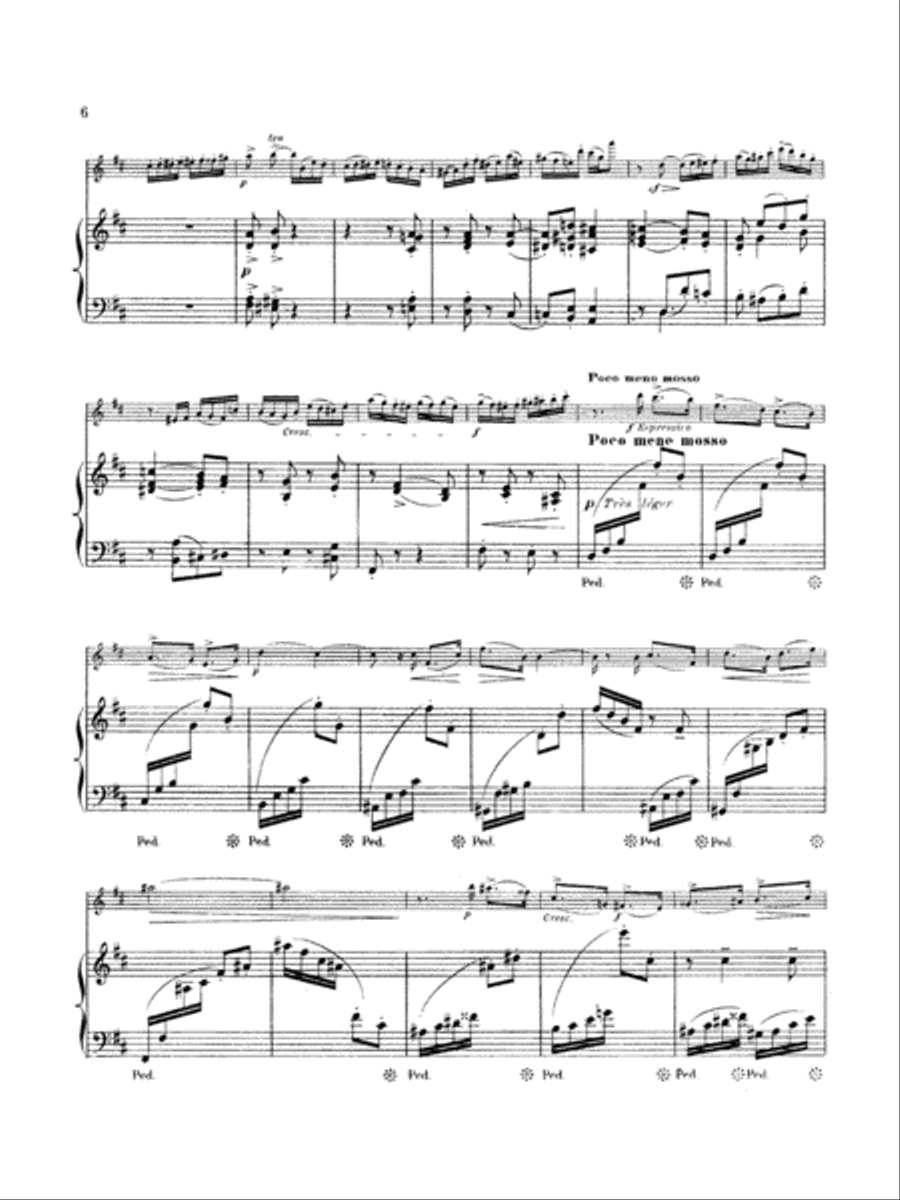 Taffanel: Andante Pastoral and Scherzettino Part scores gallery preview page 2