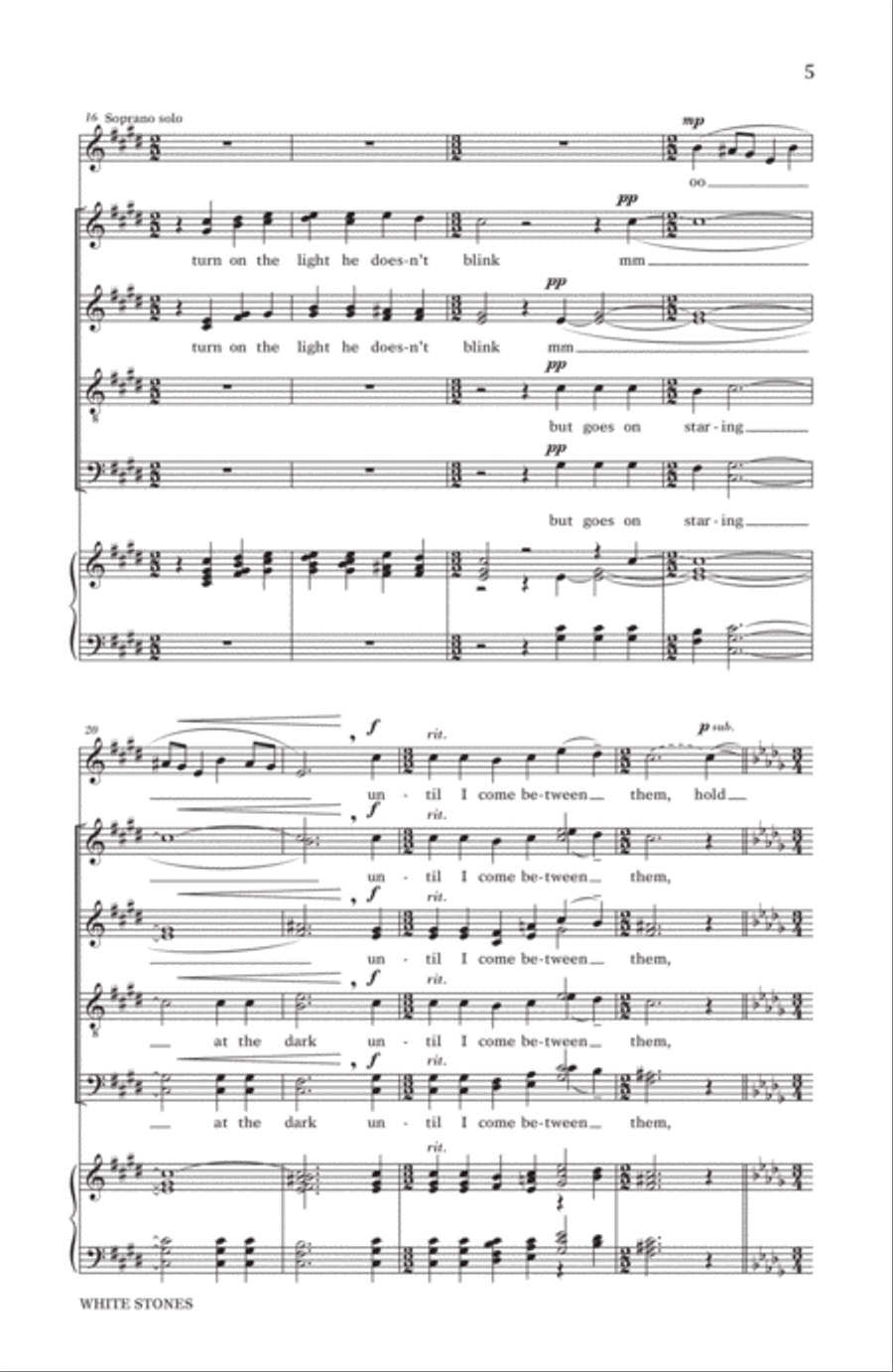 White Stones 4-Part scores gallery preview page 3
