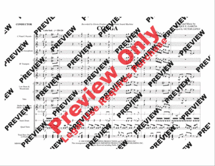 Conga Conga Marching Band scores gallery preview page 9