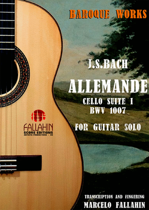 Book cover for ALLEMANDE (CELLO SUITE Nº1) - BWV 1007 - J.S.BACH
