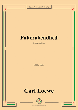 Loewe-Polterabendlied,in E flat Major,for Voice and Piano