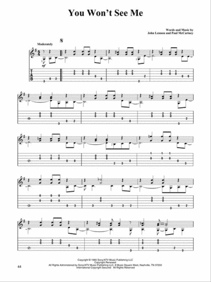 The Beatles Acoustic Guitar scores gallery preview page 6