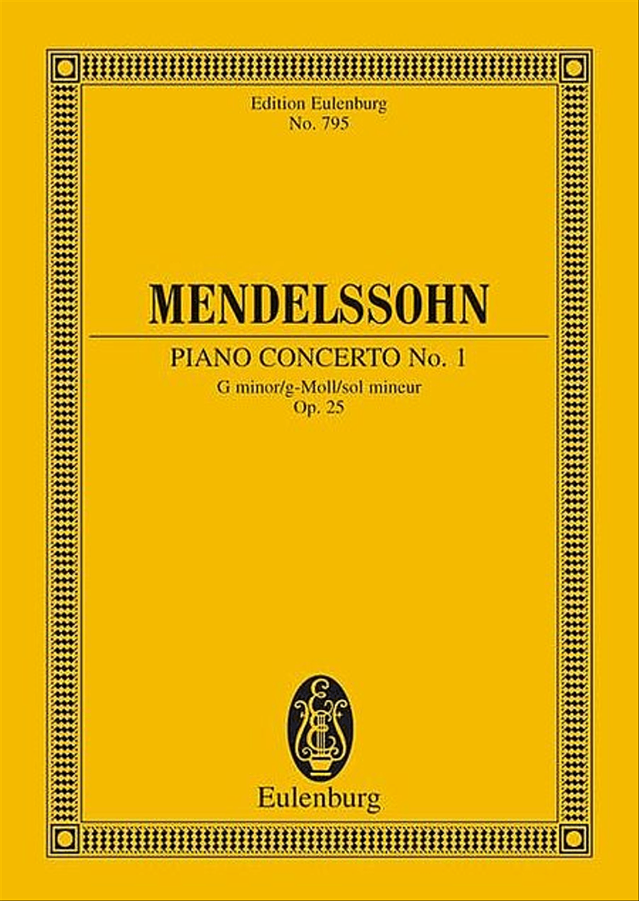 Piano Concerto No. 1, Op. 25 in G Minor Orchestra scores gallery preview page 1