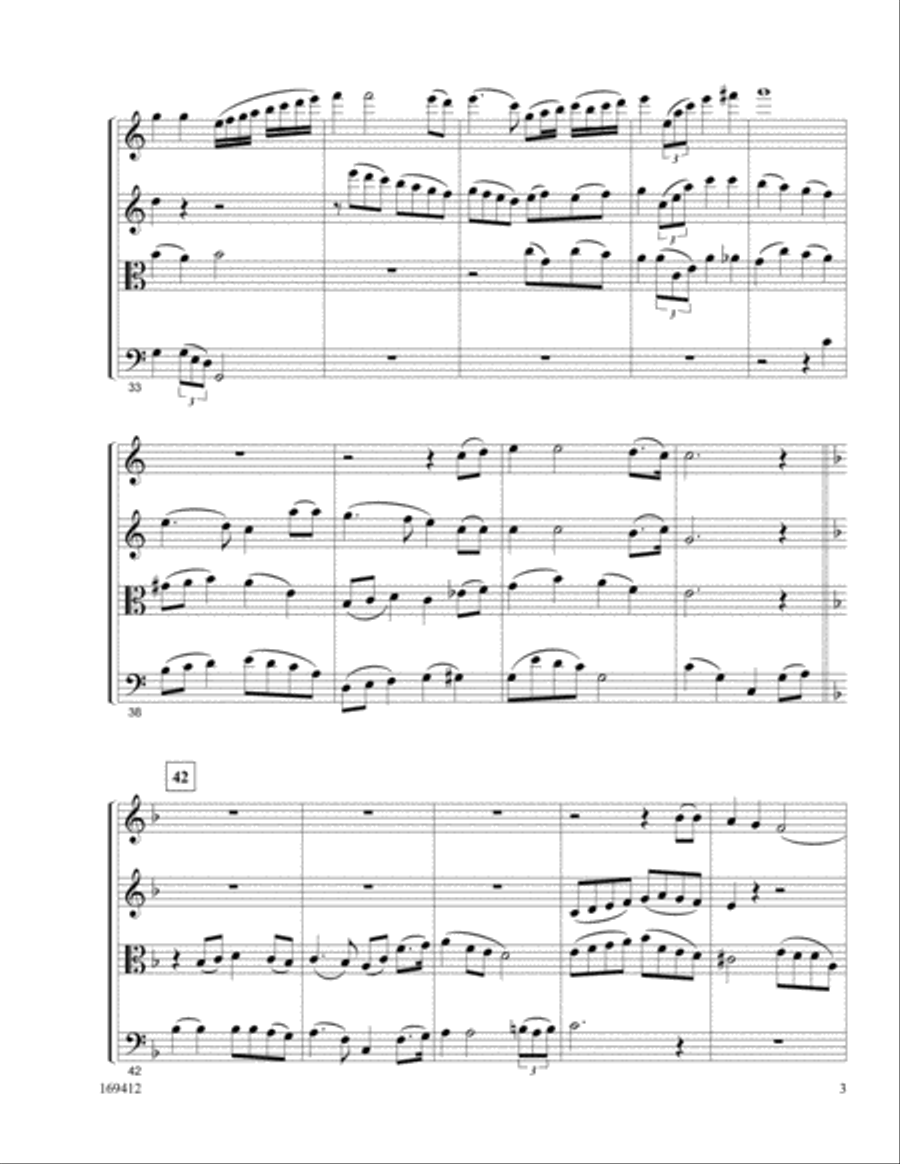 The Birthday Of A King The Birthday Of A King String Quartet scores gallery preview page 3
