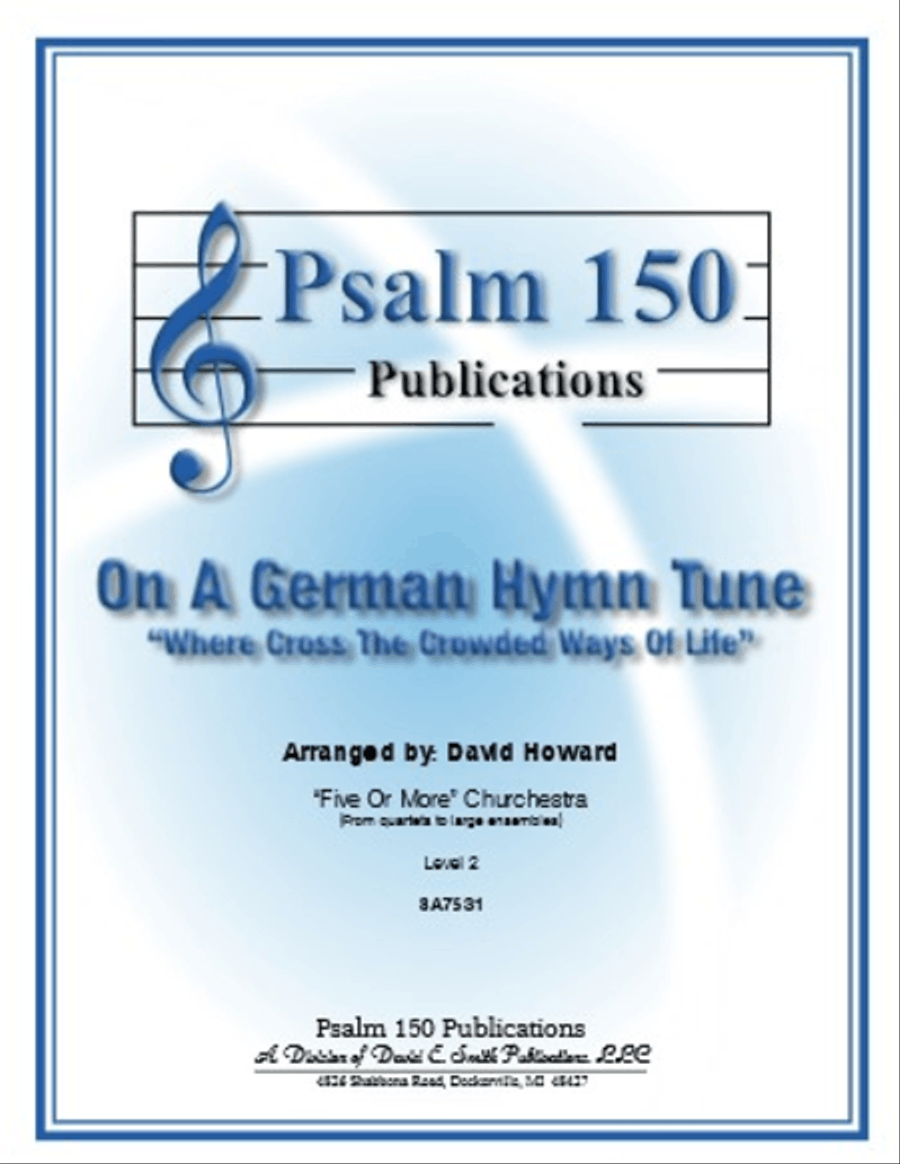 On A German Hymn Tune Orchestra scores gallery preview page 1