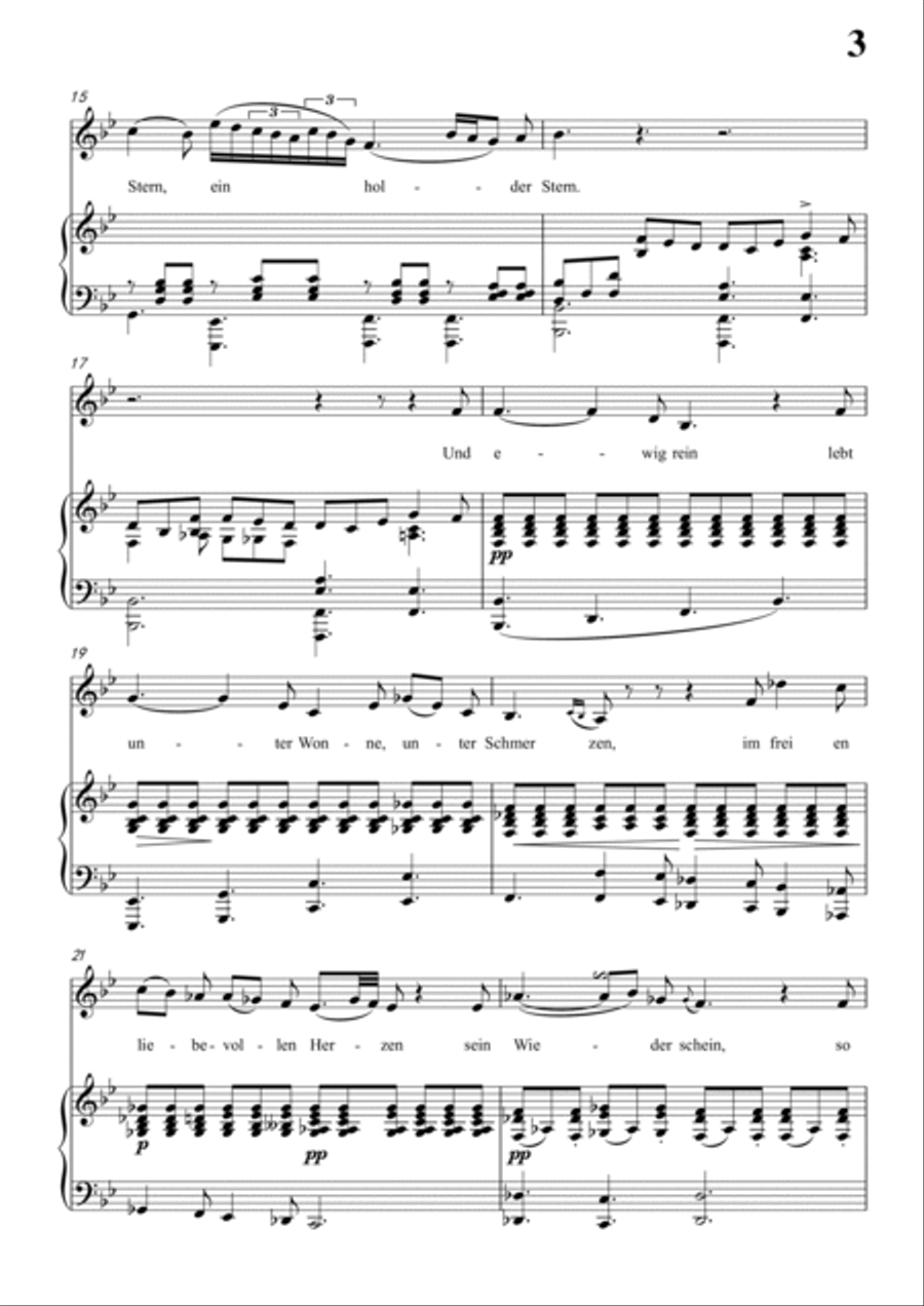 Schubert-Blondel zu Marien in bB minor,for Vocal and Piano Voice scores gallery preview page 4