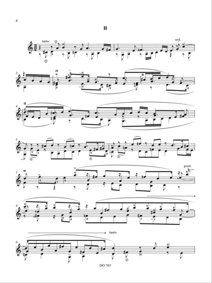 Diptycha super nomen Paul Gerrits Classical Guitar scores gallery preview page 4