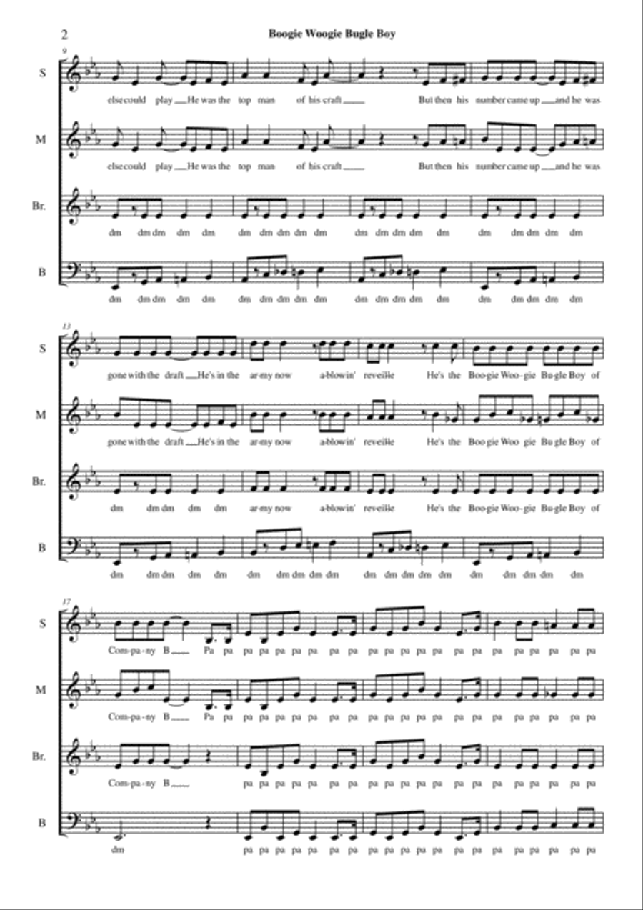 Boogie Woogie Bugle Boy SAT scores gallery preview page 2