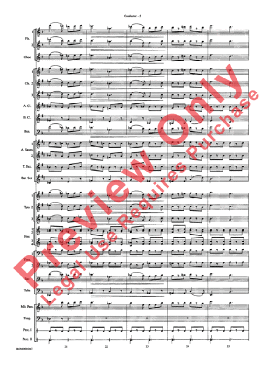 Wings and Shield Wings and Shield Concert Band scores gallery preview page 8