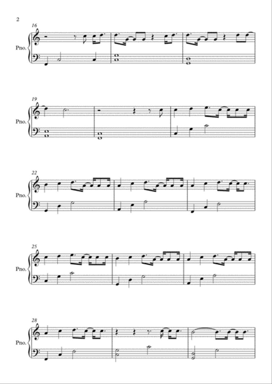 Girls Like You Easy Piano scores gallery preview page 2