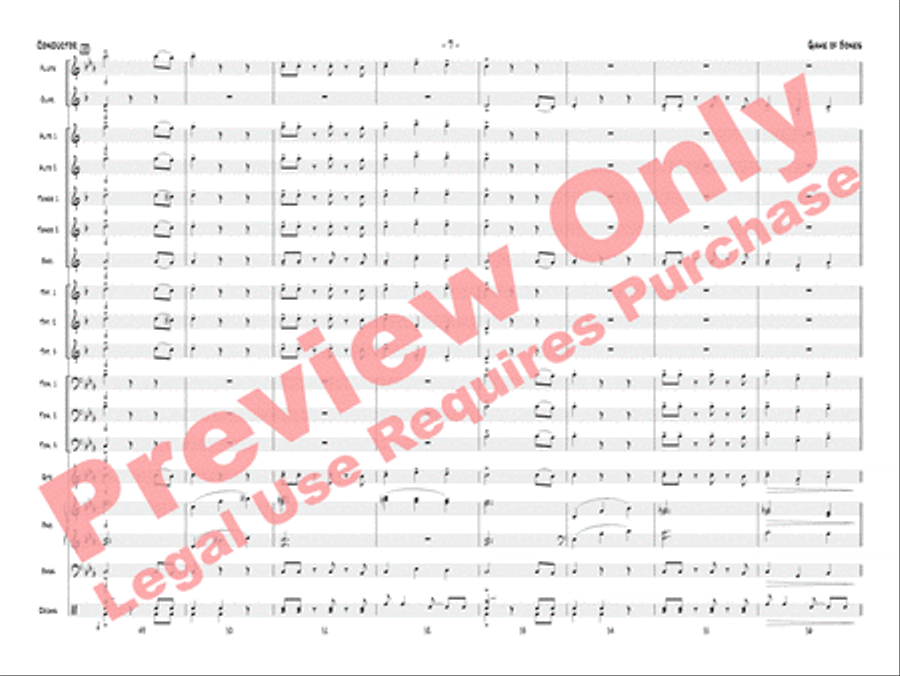 Game of Bones Game of Bones Jazz Ensemble scores gallery preview page 10