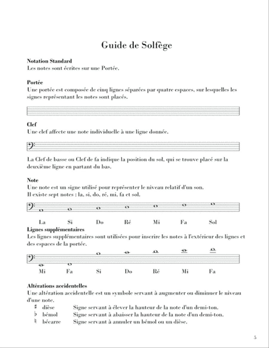 La Guitare Basse Classique Bass Guitar scores gallery preview page 5