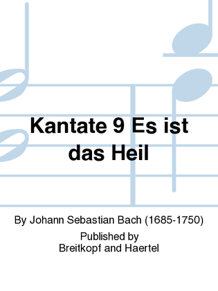 Book cover for Cantata BWV 9 "Es ist das Heil uns kommen her"