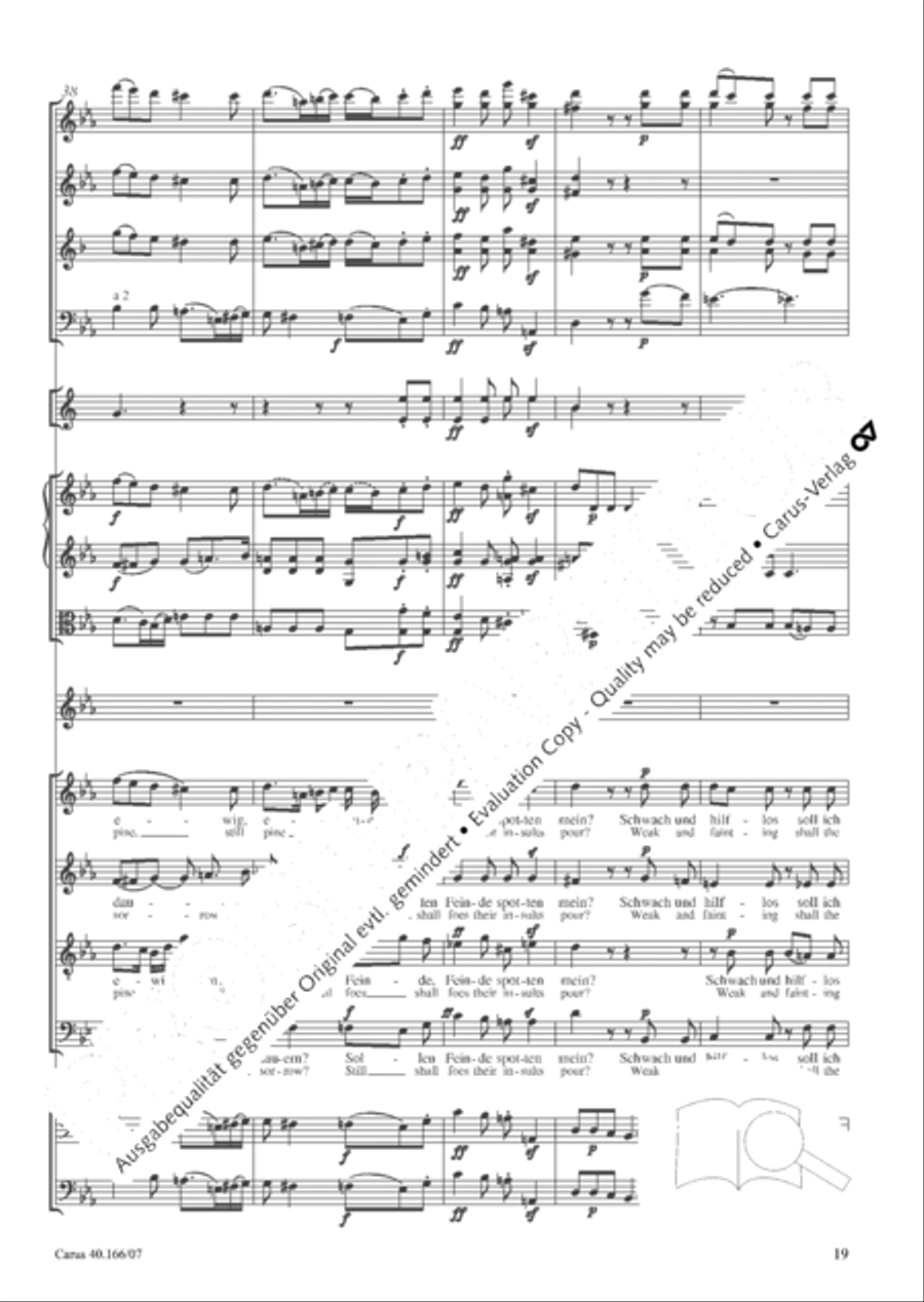 Hymn; Three sacred songs; fugue (Hymne; Drei geistliche Lieder und Fuge) Orchestra scores gallery preview page 20
