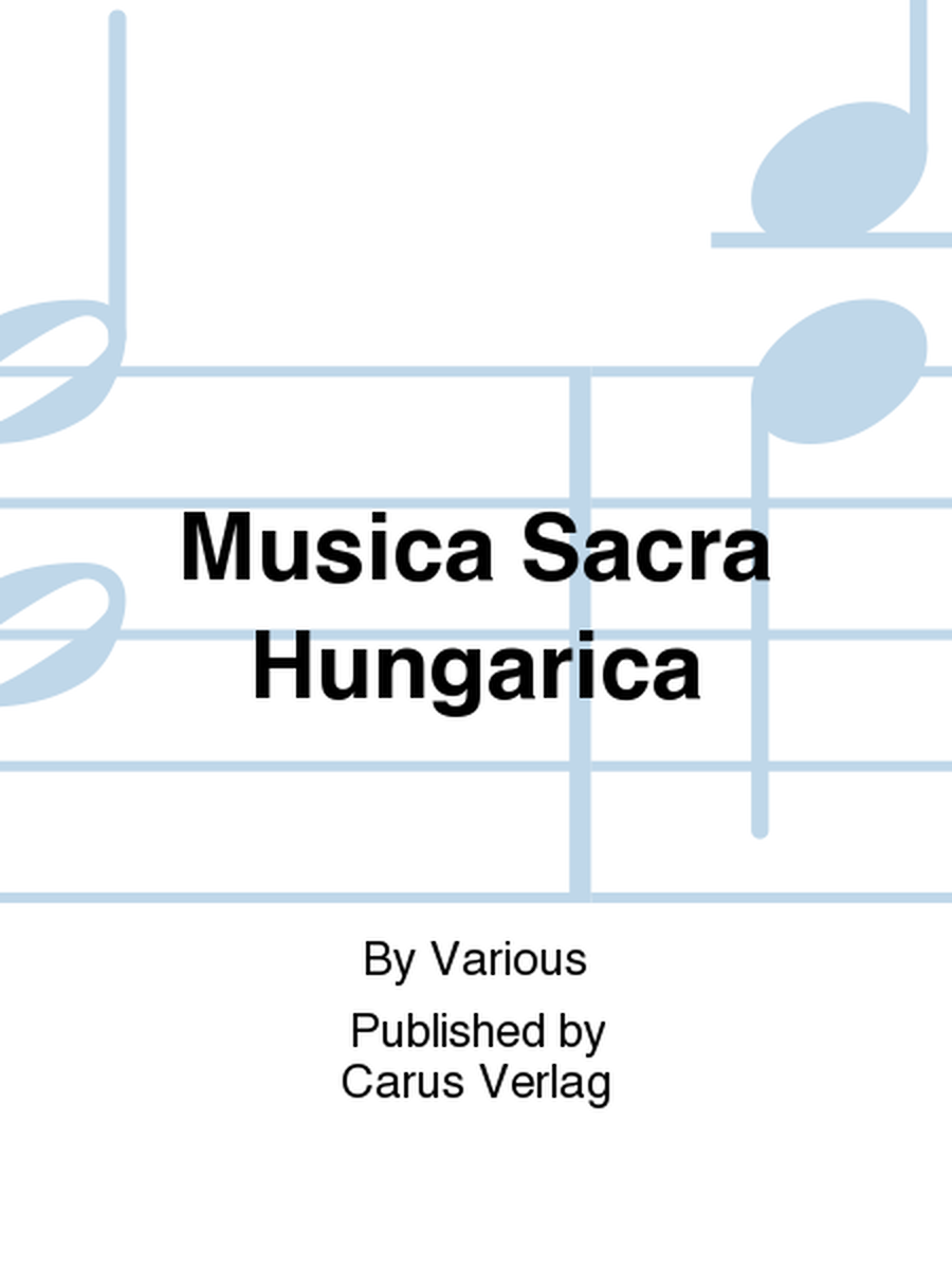 Musica Sacra Hungarica image number null