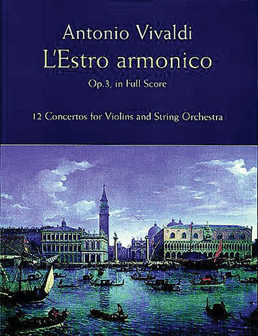 L'Estro Armonico, Op. 3, in Full Score -- 12 Concertos for 1, 2 and 4 Violins Full Orchestra scores gallery preview page 1