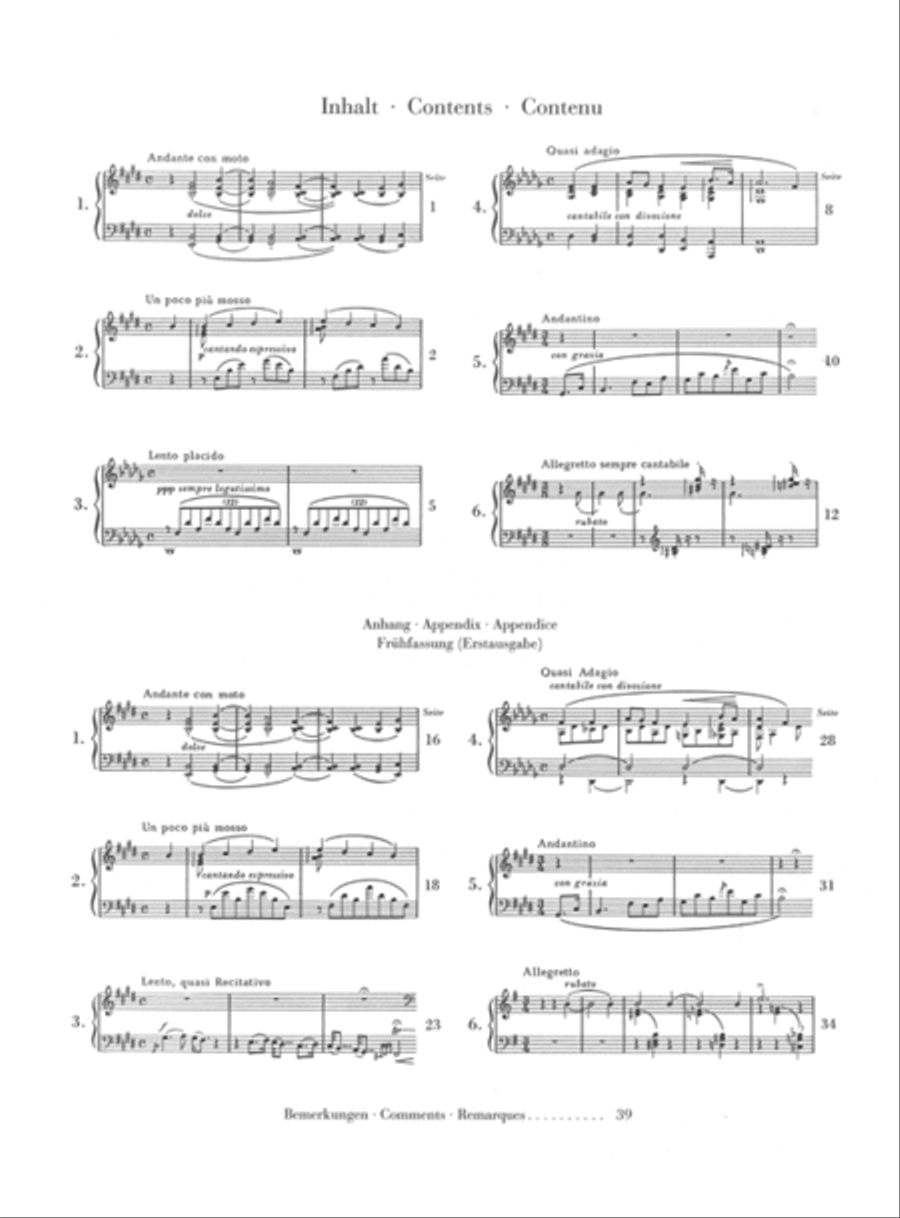 Consolations Piano Solo scores gallery preview page 2