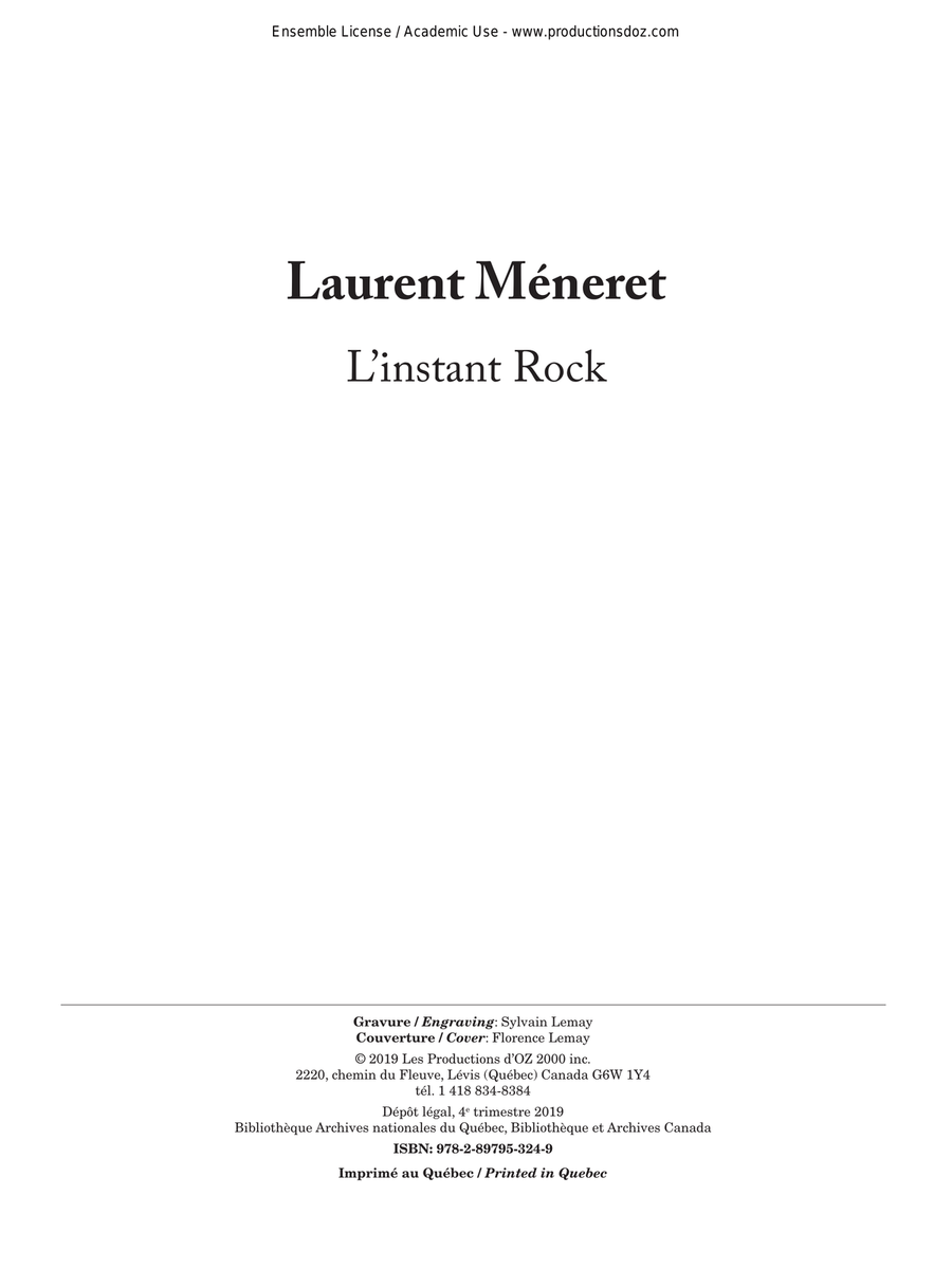 L'instant Rock L'instant Rock Guitar Ensemble scores gallery preview page 1