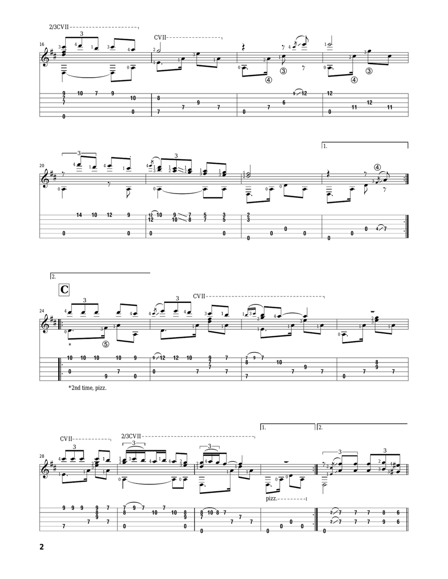 La Paloma Acoustic Guitar scores gallery preview page 2