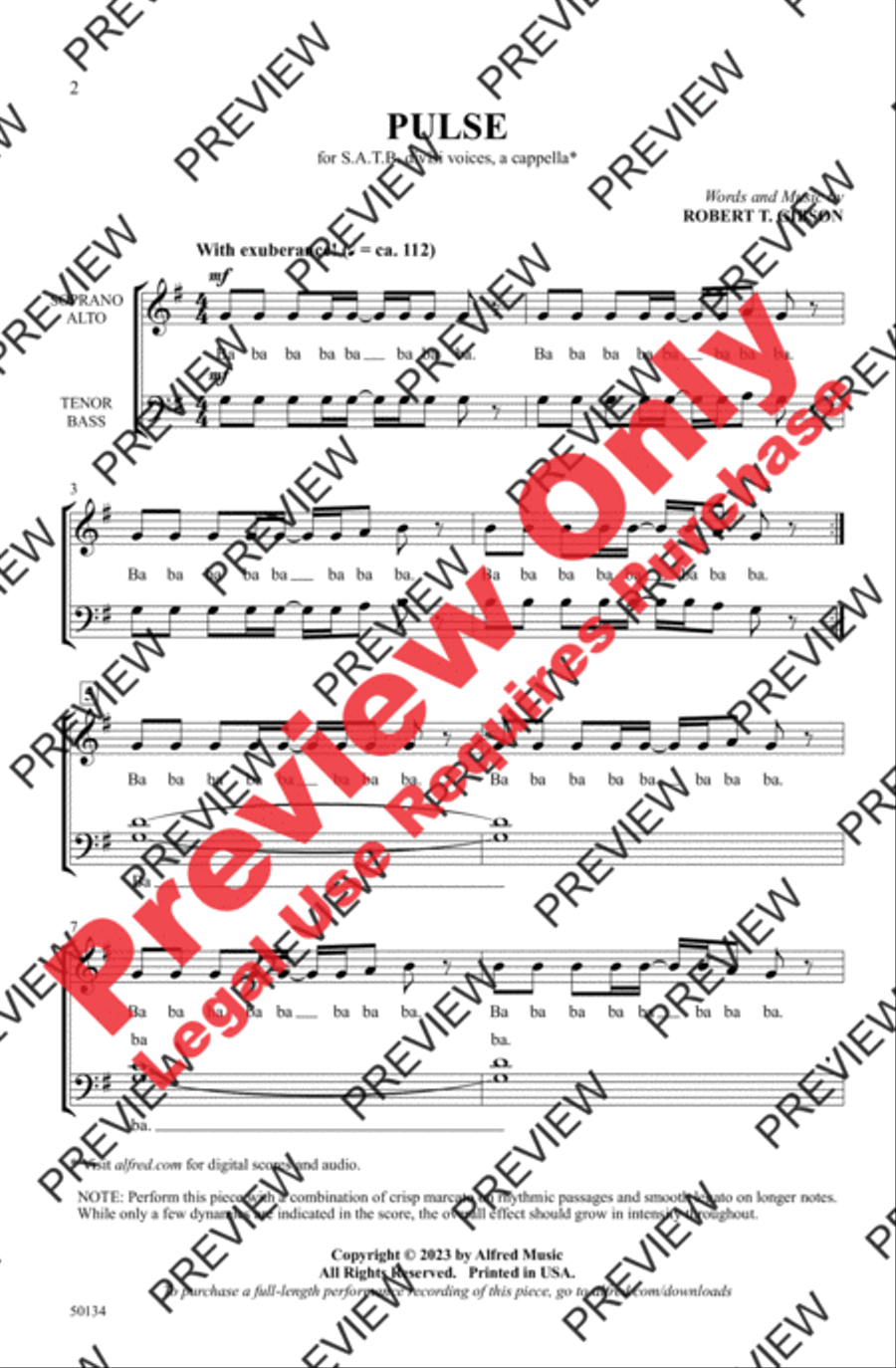 Pulse 4-Part scores gallery preview page 2