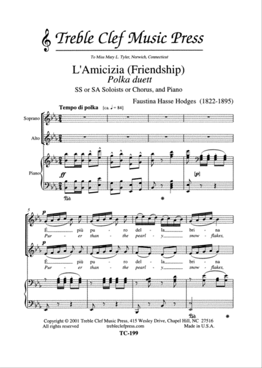 L'Amicizia (Friendship) SA scores gallery preview page 1