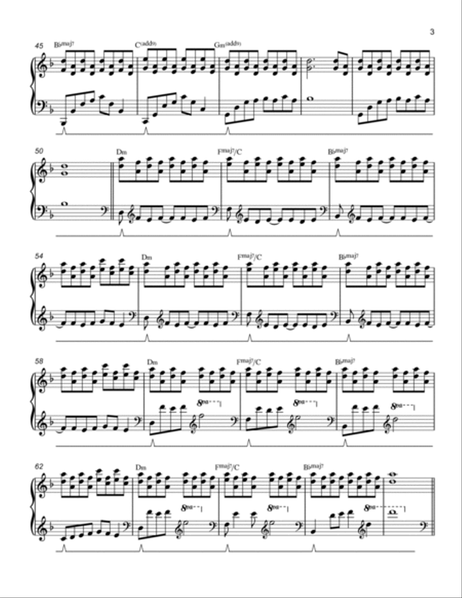 Znamenie (Live) Piano Solo scores gallery preview page 3