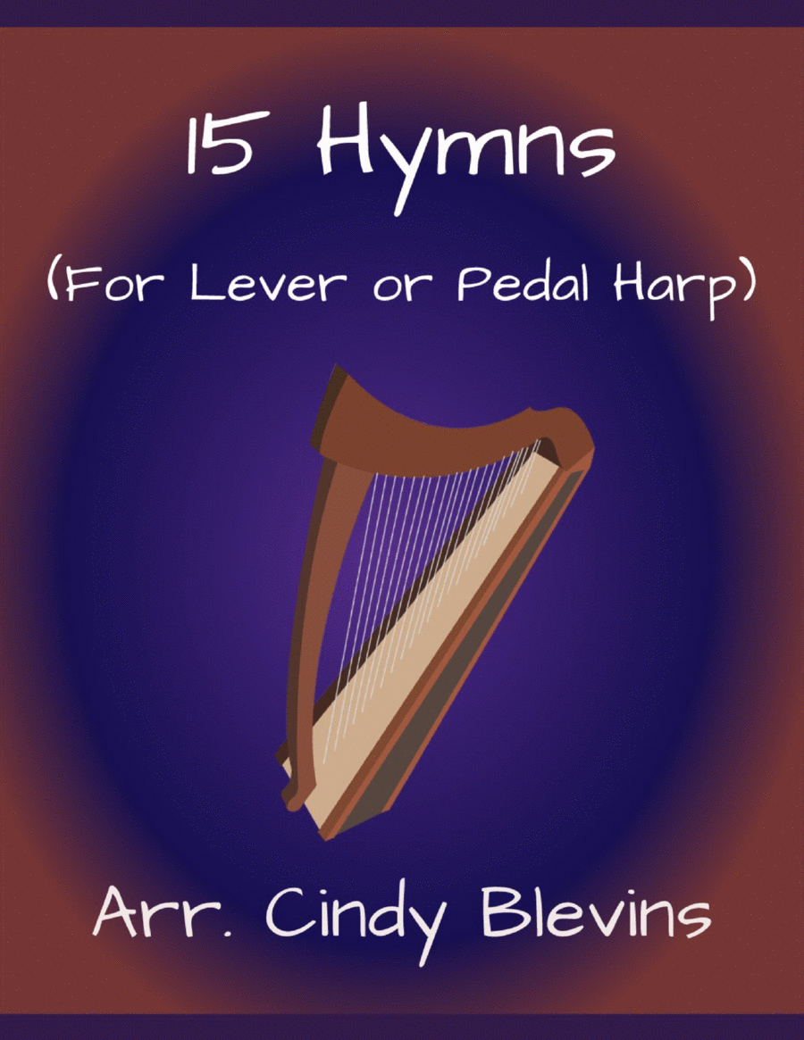 15 Hymns, for Lever or Pedal Harp Pedal Harp scores gallery preview page 1