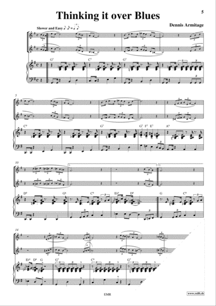 Blues Brass Ensemble scores gallery preview page 4