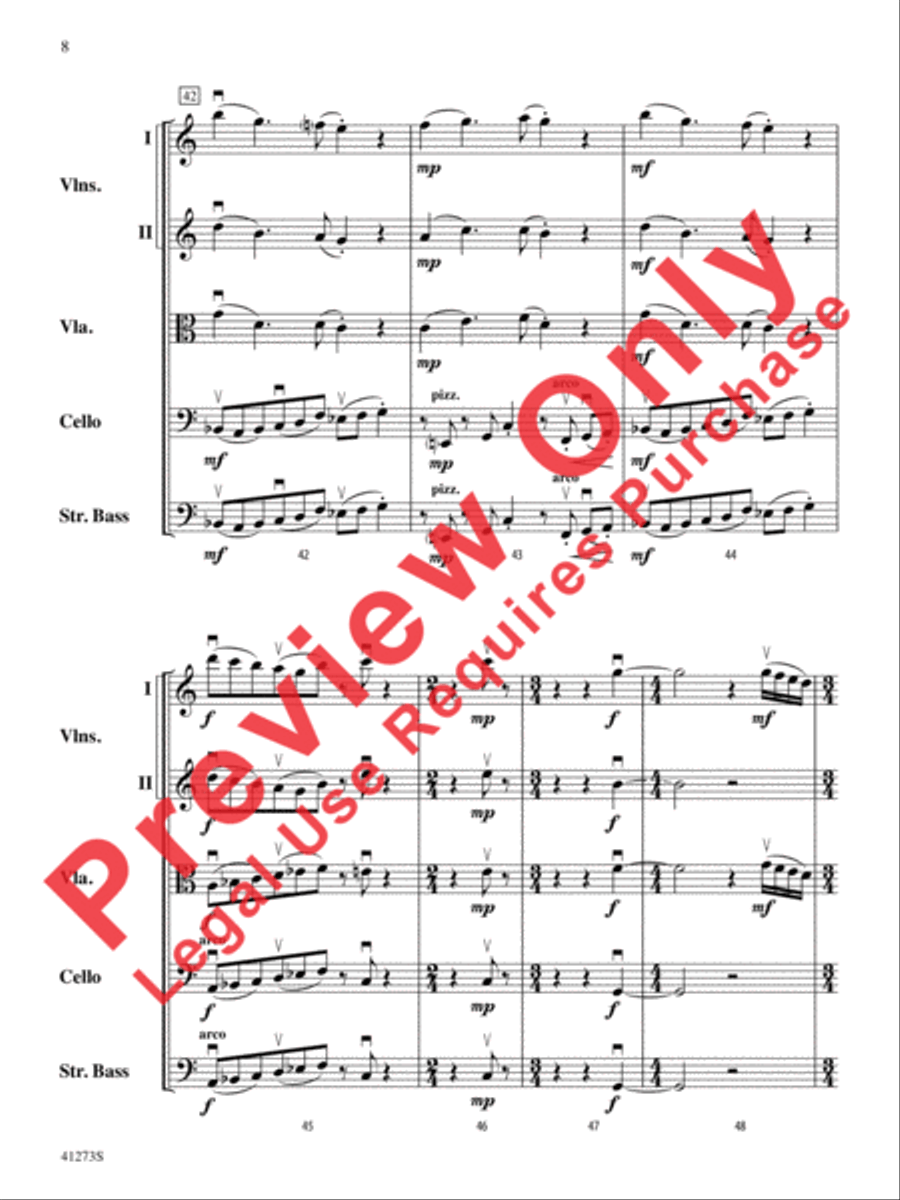 Waltz for Wobbly Wilfred Waltz for Wobbly Wilfred String Orchestra scores gallery preview page 9
