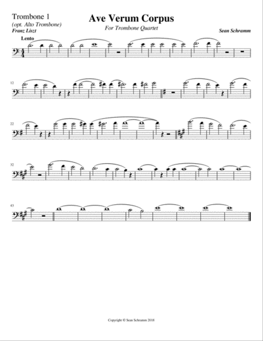 Ave Verum Corpus Ave Verum Corpus Brass Ensemble scores gallery preview page 4