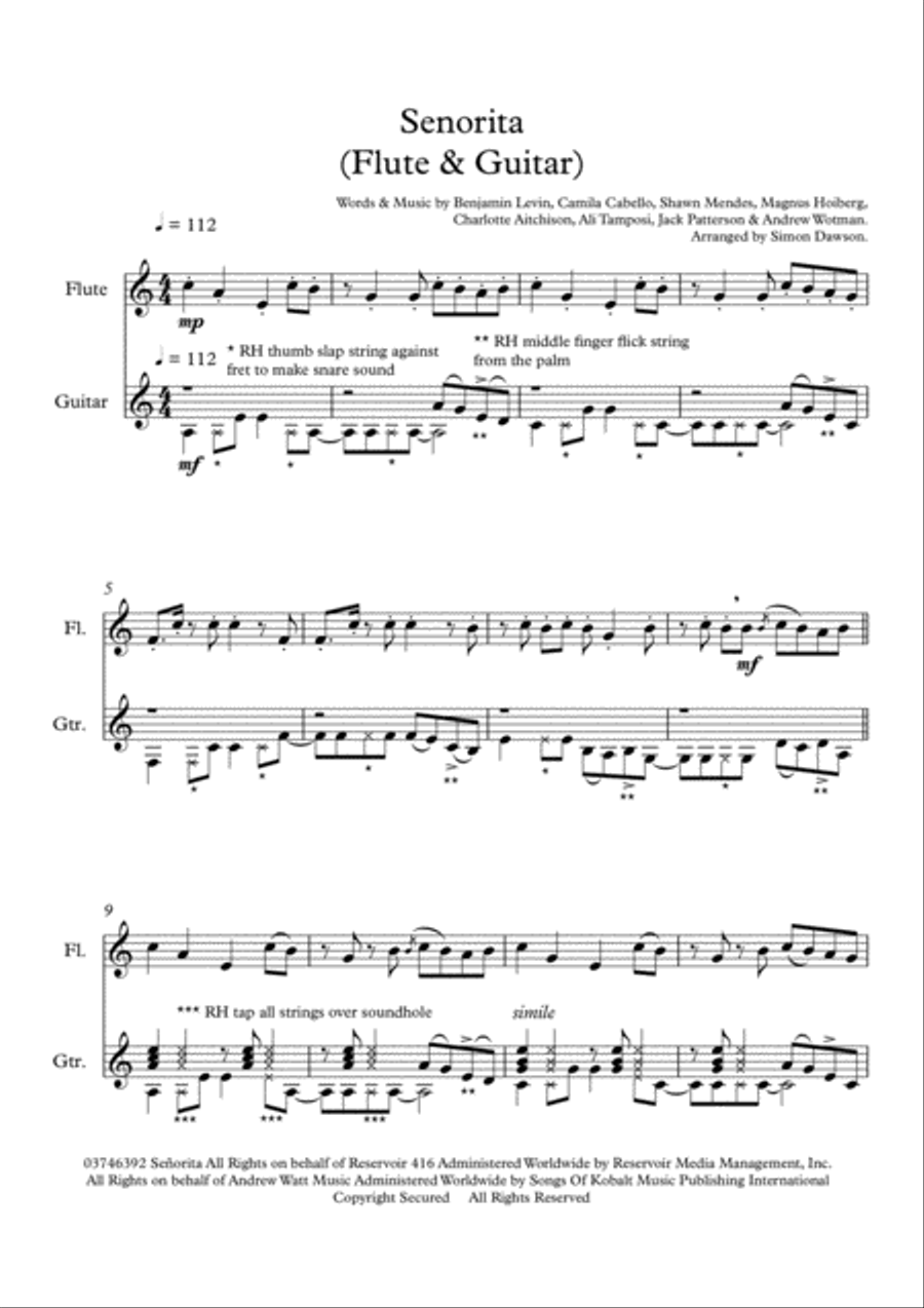 Senorita Flute scores gallery preview page 5