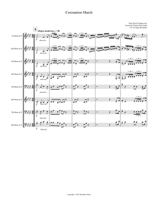 Coronation March (Db) (French Horn Octet)