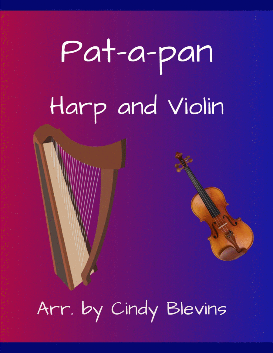 Pat-a-pan, for Harp and Violin String Duet scores gallery preview page 1