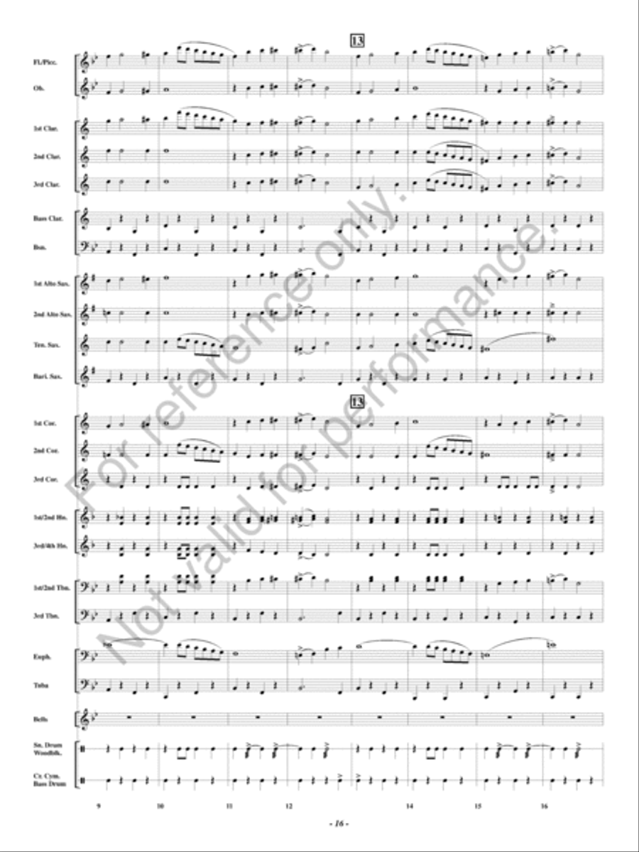 The Huntress Concert Band scores gallery preview page 17