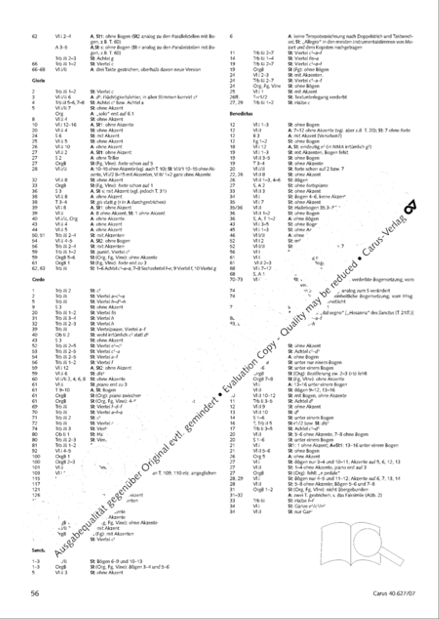 Mass in C Major 4-Part scores gallery preview page 65