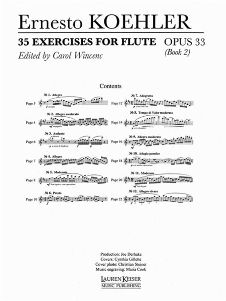 35 Exercises for Flute, Op. 33 Flute scores gallery preview page 3