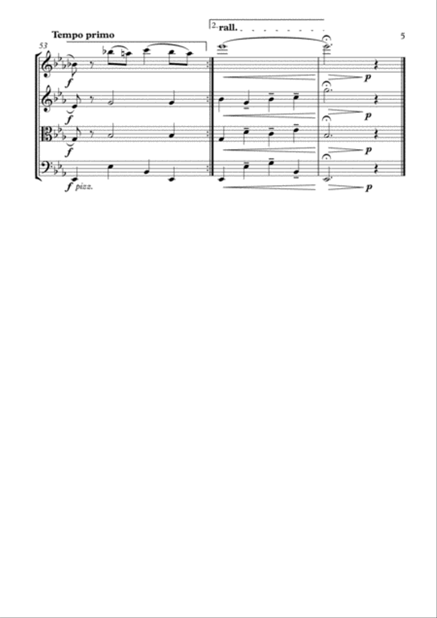 With A Song In My Heart String Quartet scores gallery preview page 5