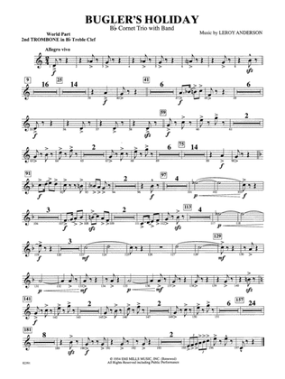 Bugler's Holiday (with Cornet Trio): WP 2nd B-flat Trombone T.C.