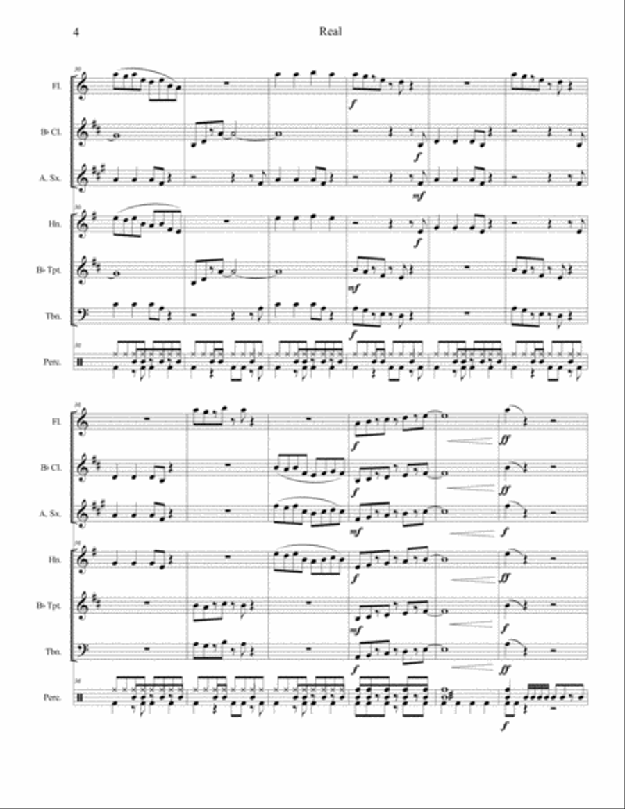 Real Real Concert Band scores gallery preview page 4