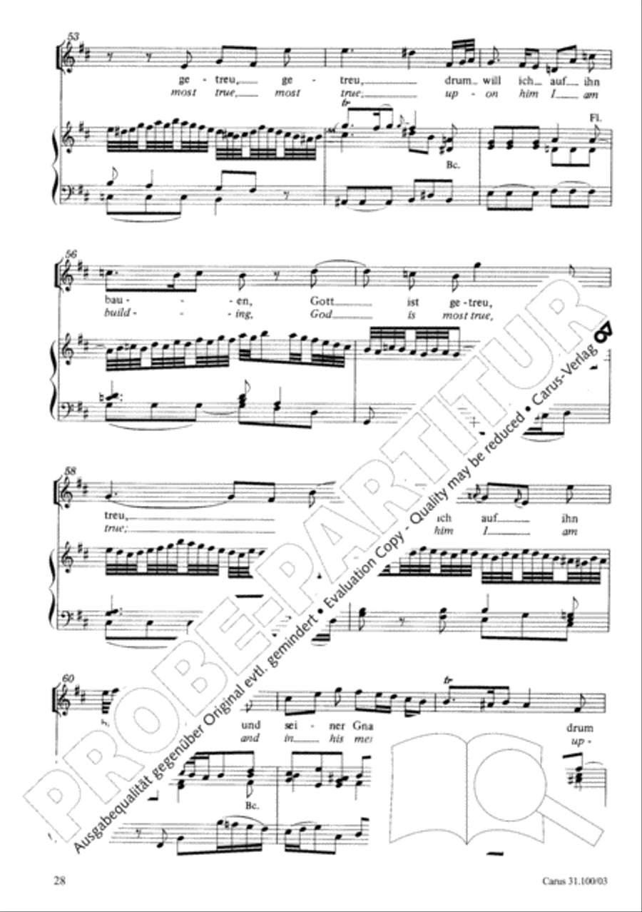 Whatever God ordains is right (Was Gott tut, das ist wohlgetan) 4-Part scores gallery preview page 29