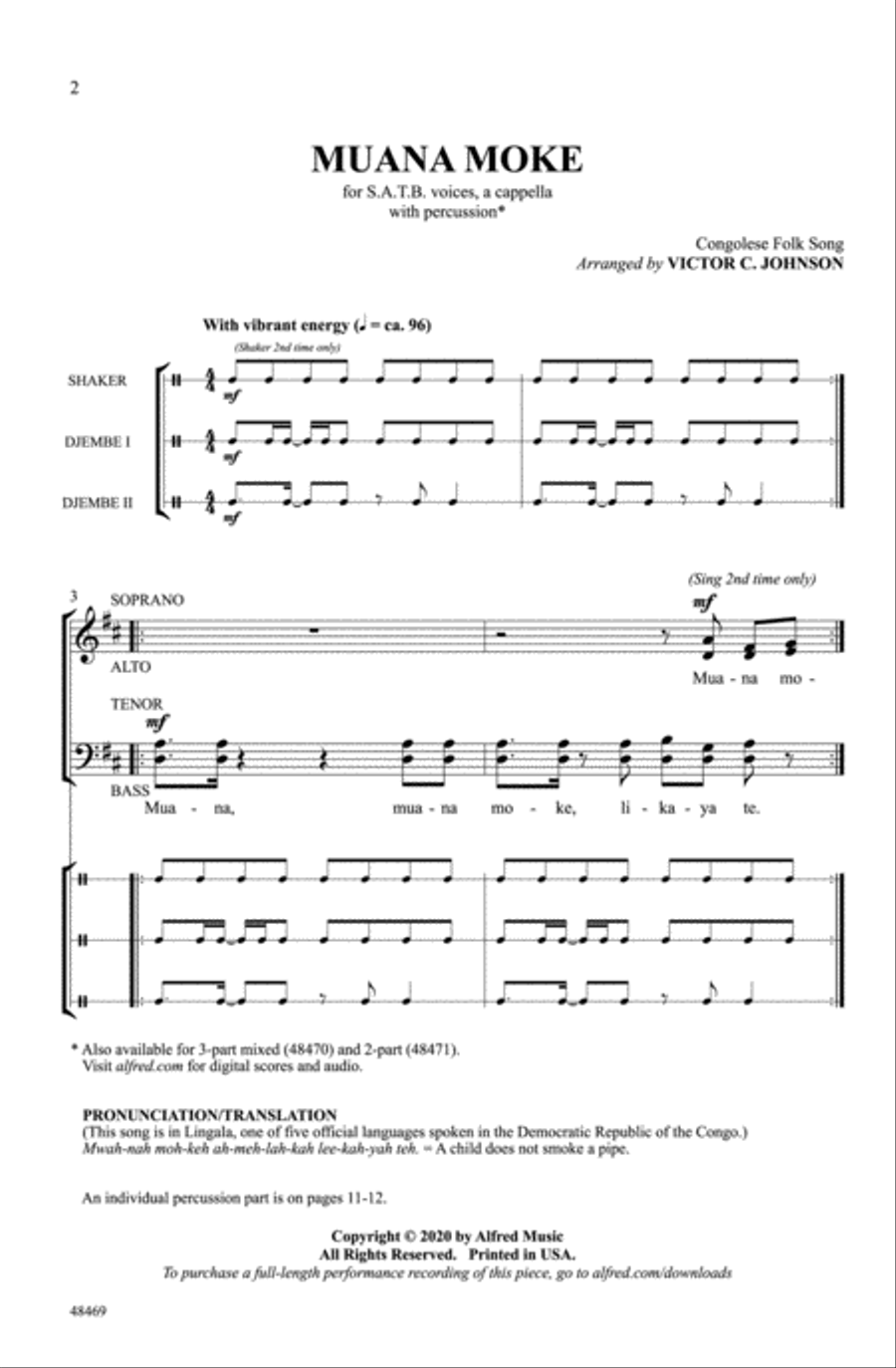 Muana Moke Muana Moke Choir scores gallery preview page 1
