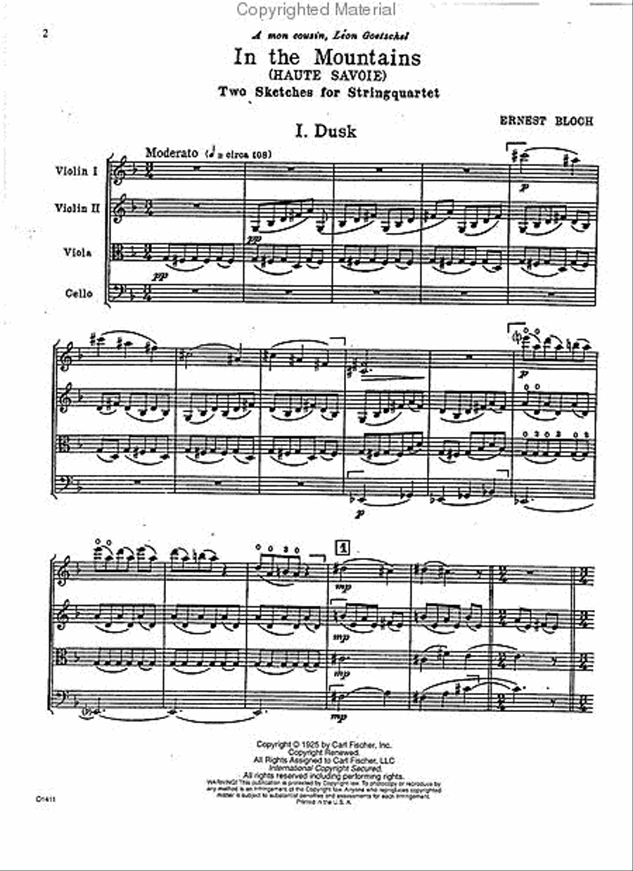 In the Mountains (Haute Savoie) Cello scores gallery preview page 2