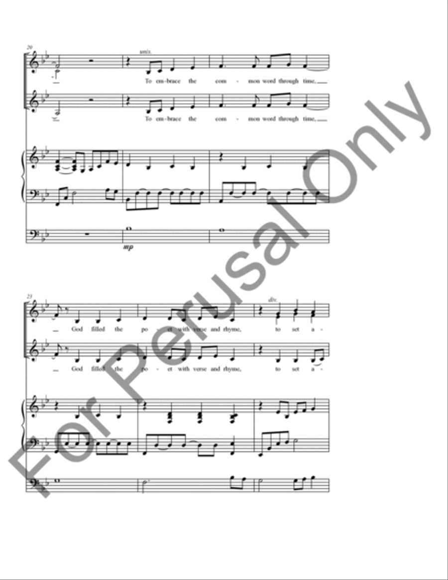 And God Gave Music And God Gave Music SSAA scores gallery preview page 4