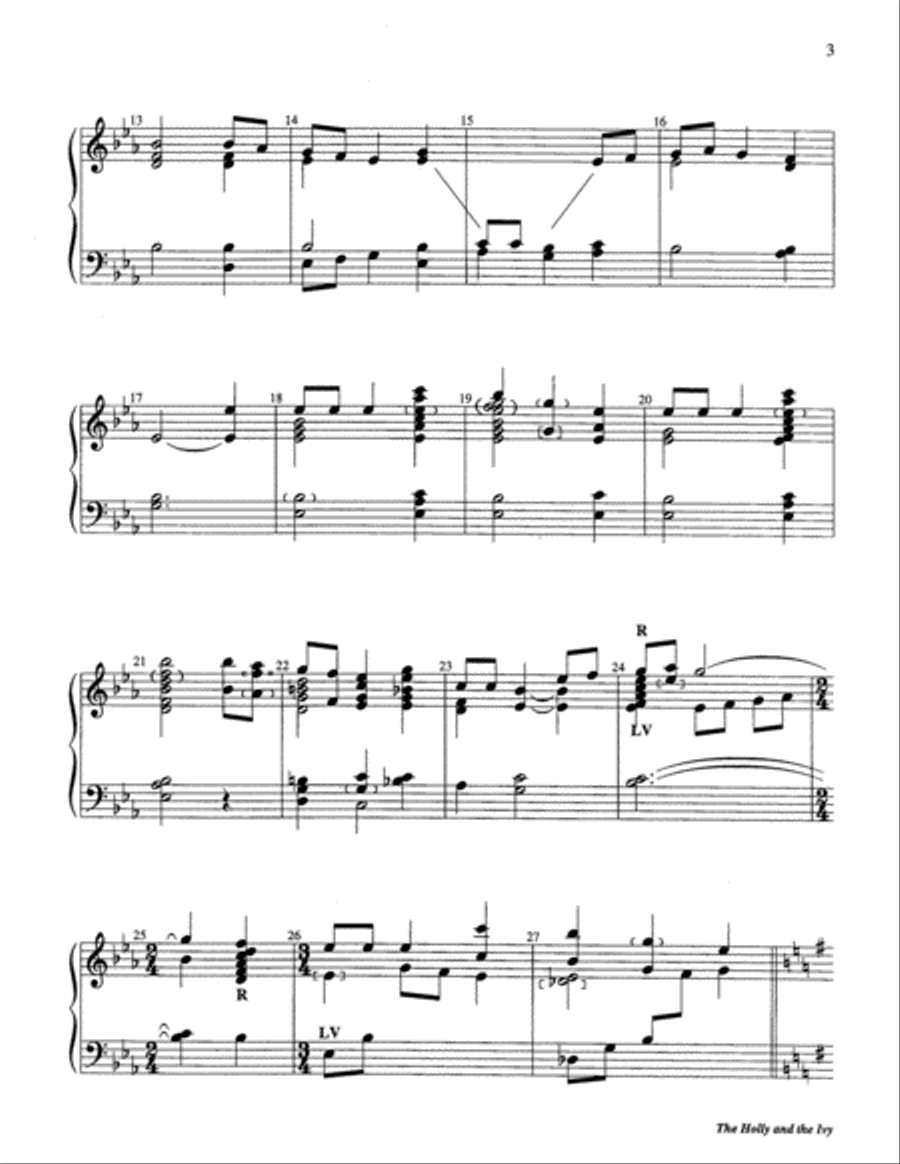 The Holly and the Ivy 3-Octaves scores gallery preview page 3
