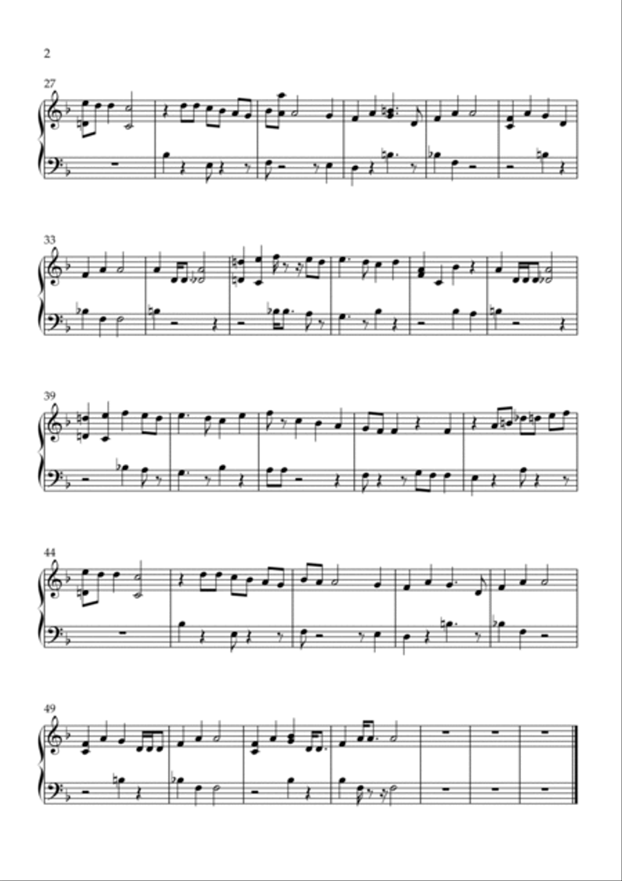 Yesterday Piano Solo scores gallery preview page 2