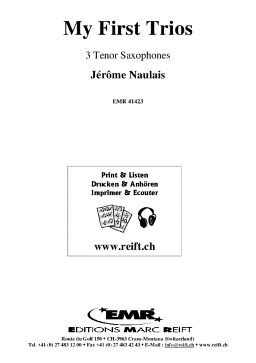 My First Trios Tenor Saxophone scores gallery preview page 2