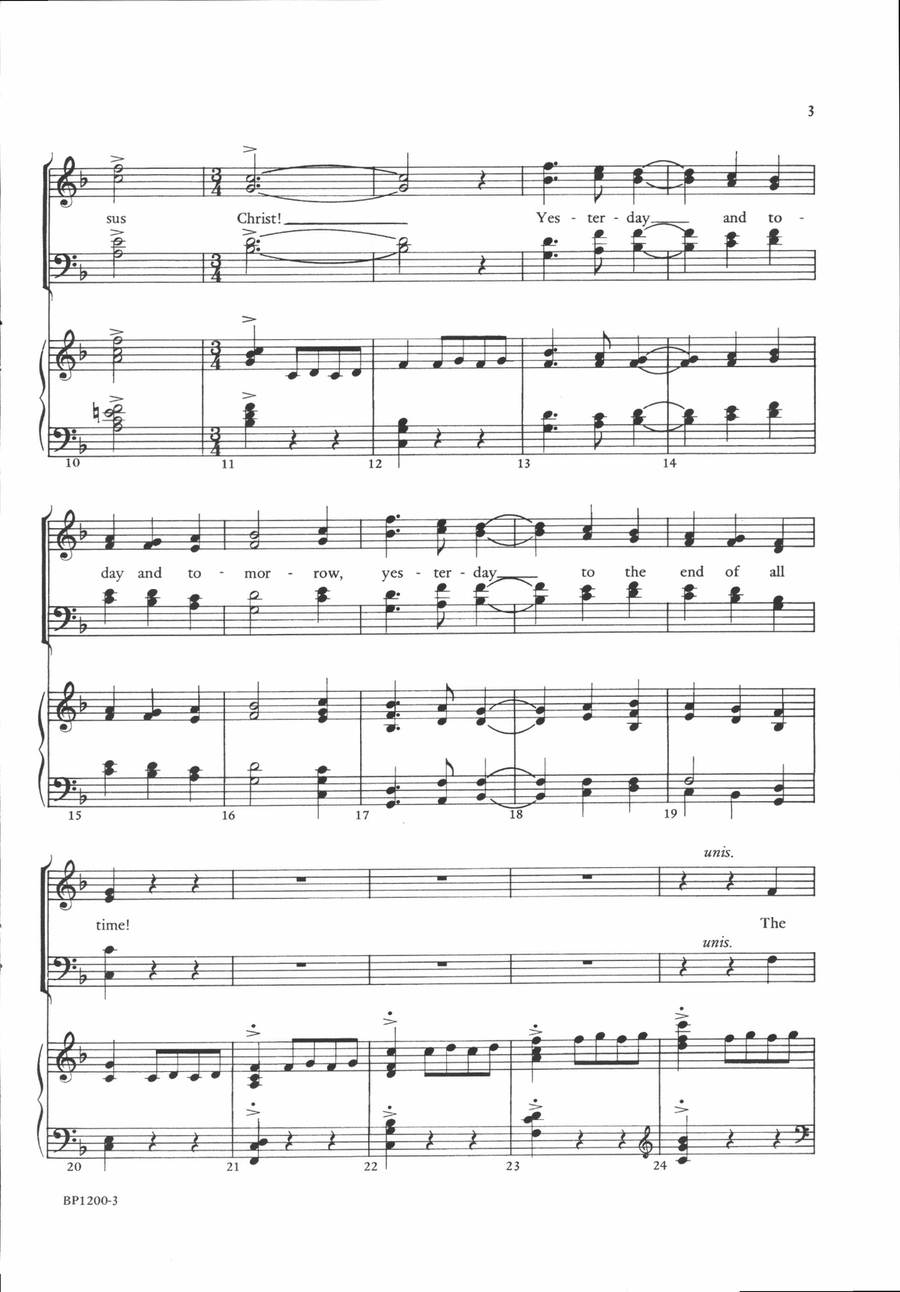 Easter Canticle 4-Part scores gallery preview page 3