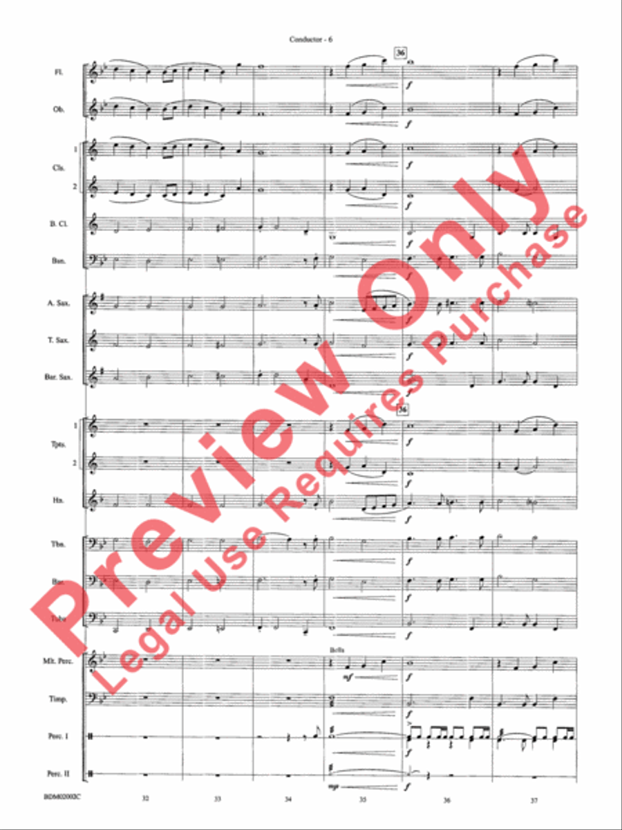 To Honor, Thank and Remember Concert Band scores gallery preview page 9