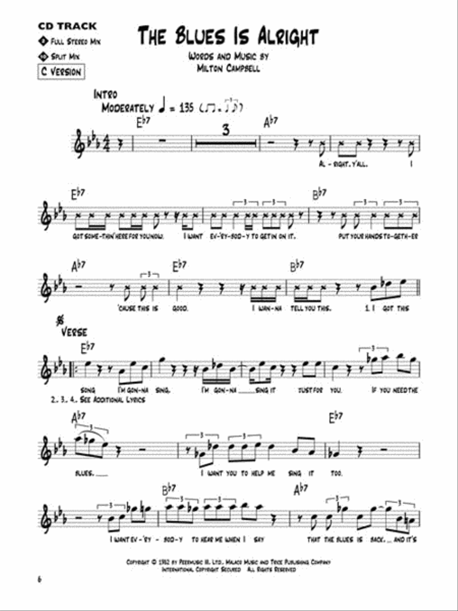 Shuffle Blues C Instrument scores gallery preview page 4